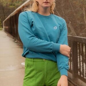 Big bud press crew sweatshirt marine blue